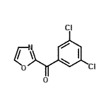 结构式 CAS# 898784-28-6, (3,5-二氯苯基)(1,3-恶唑-2-基)甲酮