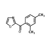 structure of CAS# 898784-44-6, (2,4-Dimethylphenyl)(1,3-oxazol-2-yl)methanone;2-(2,4-Dimethylbenzoyl)oxazole;MFCD07699395