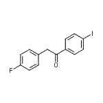 结构式 CAS# 898784-87-7, 2-(4-氟苯基)-1-(4-碘苯基)乙酮