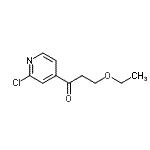 CAS#: 898785-02-9， 1-(2-Chloro-4-pyridinyl)-3-ethoxy-1-propanone