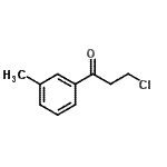 structure of CAS# 898785-20-1, 3-Chloro-1-(3-methylphenyl)-1-propanone;3-Chloro-1-(3-methylphenyl)-1-oxopropane;MFCD03841051