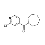 CAS#: 898785-24-5， (2-Chloro-4-pyridinyl)(cycloheptyl)methanone