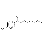 结构式 CAS# 898785-35-8, 7-氯-1-(4-甲基苯基)-1-庚酮
