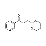 结构式 CAS# 898785-46-1, 3-(1,3-二恶烷-2-基)-1-(2-碘苯基)-1-丙酮