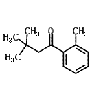 structure of CAS# 898785-47-2, 3,3-Dimethyl-1-(2-methylphenyl)-1-butanone;2',3,3-Trimethylbutyrophenone;MFCD03841074