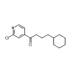 CAS#: 898785-48-3， 1-(2-Chloro-4-pyridinyl)-4-cyclohexyl-1-butanone