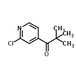 structure of CAS# 898785-55-2, 1-(2-Chloro-4-pyridinyl)-2,2-dimethyl-1-propanone;t-Butyl 3-chloro-4-pyridyl ketone