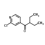 structure of CAS# 898785-69-8, 1-(2-Chloro-4-pyridinyl)-2-ethyl-1-butanone;3-Chloro-4-pyridyl 1-ethylpropyl ketone