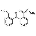CAS#: 898785-81-4， Methyl 2-[(2-methoxy-3-pyridinyl)carbonyl]benzoate