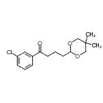 structure of CAS# 898785-88-1, 1-(3-Chlorophenyl)-4-(5,5-dimethyl-1,3-dioxan-2-yl)-1-butanone;3'-chloro-4-(5,5-dimethyl-1,3-dioxan-2-yl)butyrophenone