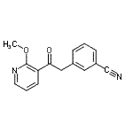 CAS 登录号：898785-93-8， 3-[2-(2-甲氧基-3-吡啶基)-2-氧代乙基]苯甲腈