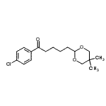 structure of CAS# 898785-96-1, 1-(4-Chlorophenyl)-5-(5,5-dimethyl-1,3-dioxan-2-yl)-1-pentanone;4'-chloro-5-(5,5-dimethyl-1,3-dioxan-2-yl)valerophenone