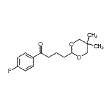 structure of CAS# 898786-09-9, 4-(5,5-Dimethyl-1,3-dioxan-2-yl)-1-(4-fluorophenyl)-1-butanone;4-(5,5-dimethyl-1,3-dioxan-2-yl)-4'-fluorobutyrophenone