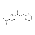 structure of CAS# 898786-24-8, 3-(1,3-Dioxan-2-yl)-1-(4-nitrophenyl)-1-propanone;3-(1,3-dioxan-2-yl)-4'-nitropropiophenone
