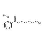 structure of CAS# 898786-37-3, 7-Chloro-1-(2-methoxyphenyl)-1-heptanone;7-chloro-1-(2-methoxyphenyl)-1-oxoheptane
