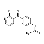 CAS 登录号：898786-41-9， 4-[(2-氯-3-吡啶基)羰基]苯基乙酸酯