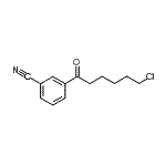 structure of CAS# 898786-74-8, 6-Chloro-1-(3-Cyanophenyl)-1-Oxohexane;6-chloro-1-(3-cyanophenyl)-1-oxohexane