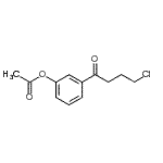 structure of CAS# 898786-89-5, 3-(4-Chlorobutanoyl)phenyl acetate;3'-Acetoxy-4-chlorobutyrophenone