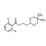 structure of CAS# 898786-93-1, 1-(2,6-Difluorophenyl)-4-(5,5-dimethyl-1,3-dioxan-2-yl)-1-butanone;2',6'-difluoro-4-(5,5-dimethyl-1,3-dioxan-2-yl)butyrophenone