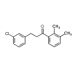structure of CAS# 898787-01-4, 3-(3-Chlorophenyl)-1-(2,3-dimethylphenyl)-1-propanone;3-(3-chlorophenyl)-2',3'-dimethylpropiophenone