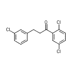 结构式 CAS# 898787-37-6, 3-(3-氯苯基)-1-(2,5-二氯苯基)-1-丙酮