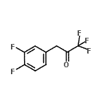 structure of CAS# 898787-47-8, 3-(3,4-Difluorophenyl)-1,1,1-trifluoroacetone;3-(3,4-Difluorophenyl)-1,1,1-trifluoro-2-propanone;MFCD02260856
