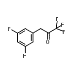 structure of CAS# 898787-49-0, 3-(3,5-Difluorophenyl)-1,1,1-trifluoroacetone;3-(3,5-Difluorophenyl)-1,1,1-trifluoro-2-propanone;MFCD02260857