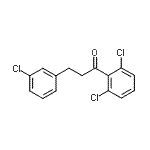 structure of CAS# 898787-50-3, 3-(3-Chlorophenyl)-1-(2,6-dichlorophenyl)-1-propanone;3-(3-Chlorophenyl)-2',6'-dichloropropiophenone