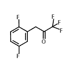 结构式 CAS# 898787-51-4, 3-(2,5-二氟苯基)-1,1,1-三氟丙酮