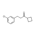 structure of CAS# 898787-54-7, 3-(3-Chlorophenyl)-1-cyclobutyl-1-propanone;2-(3-Chlorophenyl)ethyl cyclobutyl ketone