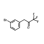 structure of CAS# 898787-59-2, 3-(3-Bromophenyl)-1,1,1-trifluoroacetone;2-PROPANONE,3-(3-BROMOPHENYL)-1,1,1-TRIFLUORO-;3-(3-Bromophenyl)-1,1,1-trifluoro-2-propanone;MFCD03844191