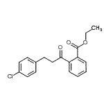结构式 CAS# 898787-72-9, 乙基2-[3-(4-氯苯基)丙酰]苯甲酸酯