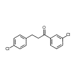 结构式 CAS# 898787-88-7, 1-(3-氯苯基)-3-(4-氯苯基)-1-丙酮