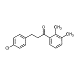 结构式 CAS# 898787-94-5, 3-(4-氯苯基)-1-(2,3-二甲基苯基)-1-丙酮