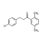 结构式 CAS# 898788-00-6, 3-(4-氯苯基)-1-(2,5-二甲基苯基)-1-丙酮