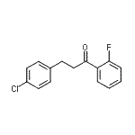 结构式 CAS# 898788-23-3, 3-(4-氯苯基)-1-(2-氟苯基)-1-丙酮