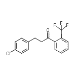 结构式 CAS# 898788-25-5, 3-(4-氯苯基)-1-[2-(三氟甲基)苯基]-1-丙酮
