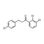 structure of CAS# 898788-39-1, 3-(4-Chlorophenyl)-1-(2,3-dichlorophenyl)-1-propanone;3-(4-chlorophenyl)-2',3'-dichloropropiophenone