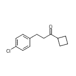 structure of CAS# 898788-57-3, 3-(4-Chlorophenyl)-1-cyclobutyl-1-propanone;2-(4-Chlorophenyl)ethyl cyclobutyl ketone