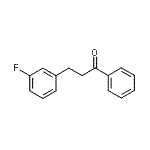 结构式 CAS# 898788-63-1, 3-(3-氟苯基)-1-苯基-1-丙酮
