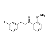 结构式 CAS# 898788-71-1, 3-(3-氟苯基)-1-(2-甲氧基苯基)-1-丙酮