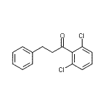 structure of CAS# 898788-99-3, 1-(2,6-Dichlorophenyl)-3-phenyl-1-propanone;2',6'-dichloro-3-phenylpropiophenone