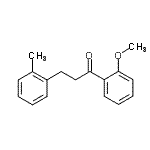 structure of CAS# 898789-13-4, 1-(2-Methoxyphenyl)-3-(2-methylphenyl)-1-propanone;2'-methoxy-3-(2-methylphenyl)propiophenone