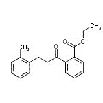 structure of CAS# 898789-28-1, Ethyl 2-[3-(2-methylphenyl)propanoyl]benzoate;2'-carboethoxy-3-(2-methylphenyl)propiophenone