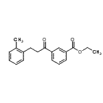 结构式 CAS# 898789-30-5, 乙基3-[3-(2-甲基苯基)丙酰]苯甲酸酯