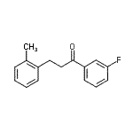 结构式 CAS# 898789-46-3, 1-(3-氟苯基)-3-(2-甲基苯基)-1-丙酮