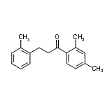 结构式 CAS# 898789-52-1, 1-(2,4-二甲基苯基)-3-(2-甲基苯基)-1-丙酮