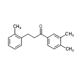 结构式 CAS# 898789-58-7, 1-(3,4-二甲基苯基)-3-(2-甲基苯基)-1-丙酮
