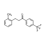 结构式 CAS# 898789-79-2, 3-(2-甲基苯基)-1-[4-(三氟甲基)苯基]-1-丙酮