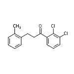 structure of CAS# 898789-93-0, 1-(2,3-Dichlorophenyl)-3-(2-methylphenyl)-1-propanone;2',3'-dichloro-3-(2-methylphenyl)propiophenone